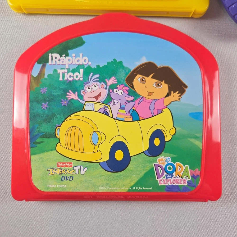 Fisher Price InteracTV Learning System Bundle 6 Games Blue's Clues Dora Barney‎